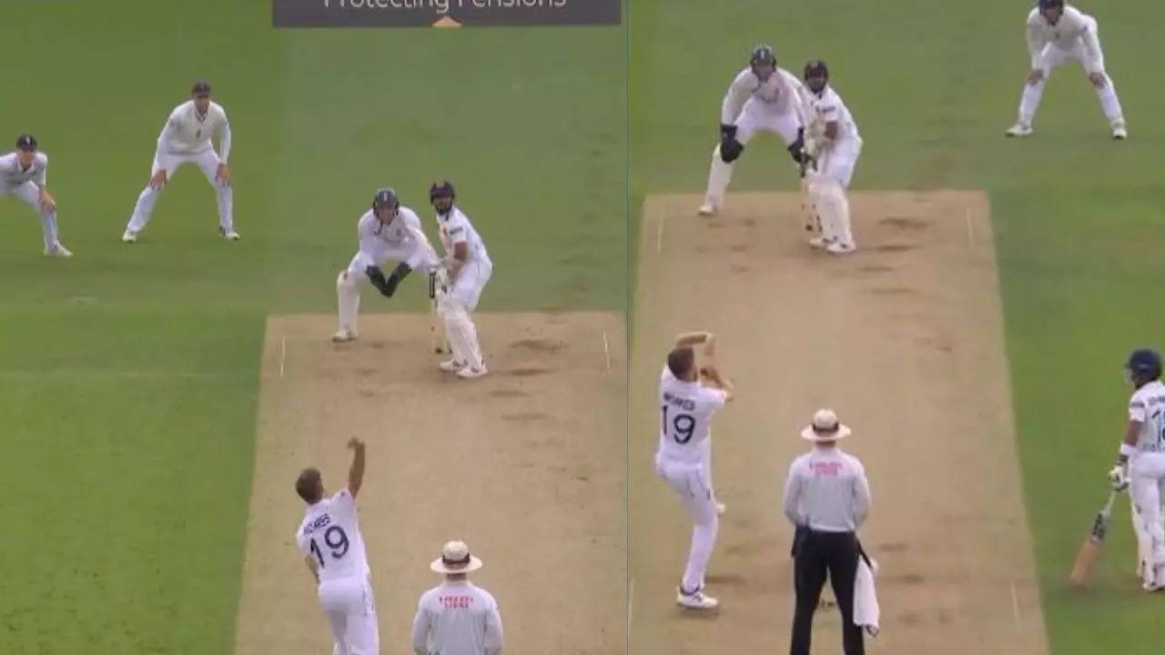 eng vs sl chris woakes bowling off spin in oval test see viral video