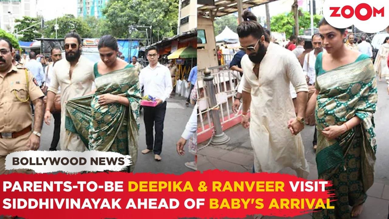 Deepika Padukone and Ranveer Singh Seek Blessings at Siddhivinayak Ahead of Baby’s Arrival