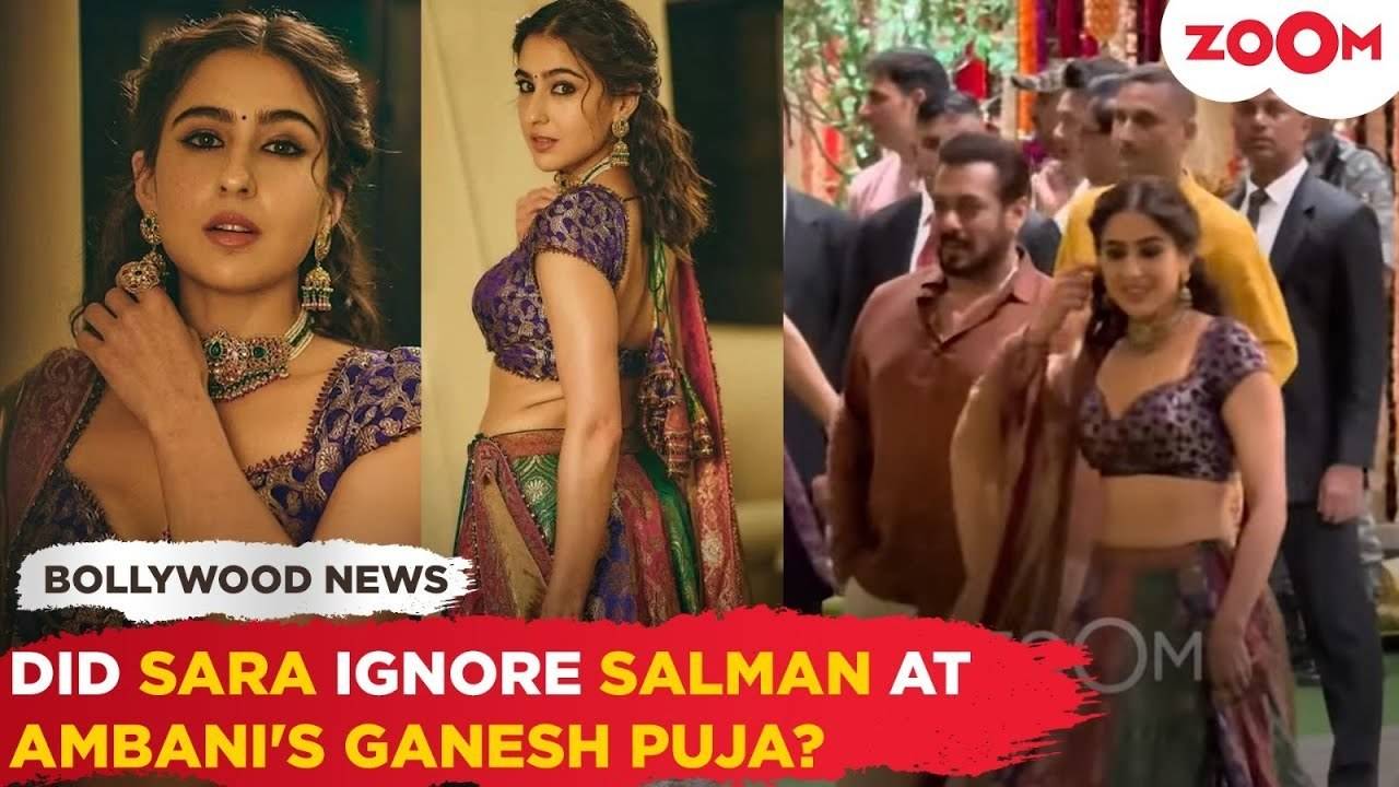 अंबानी के गणेश चतुर्थी सेलिब्रेशन में Sara Ali Khan ने किया Salman Khan को इग्नोर! वीडियो हुआ वायरल