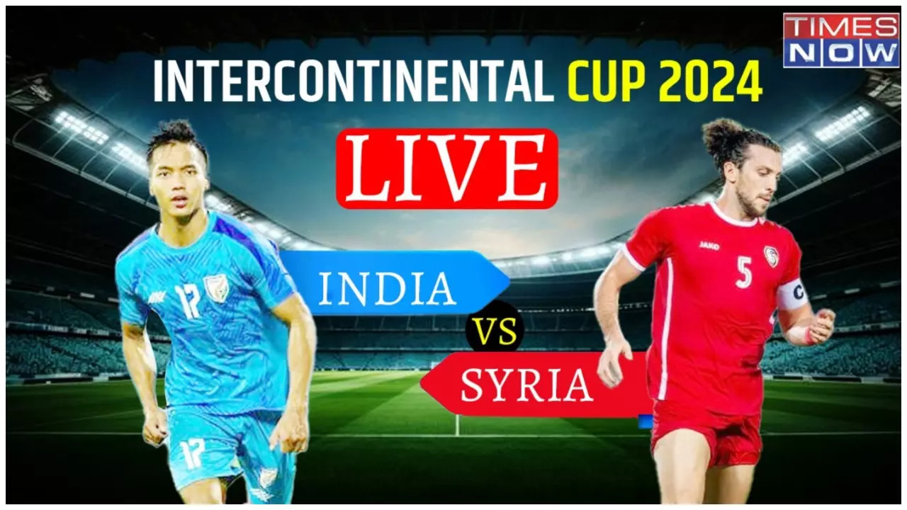 India vs Syria Football Match Intercontinental Cup Highlights Eagles Beat Blue Tigers 3-0 To Lift Intercontinental Cup 