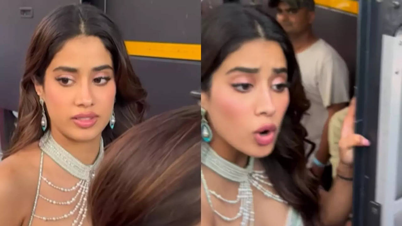 Janhvi Kapoor Loses Cool During Devara Promotions, Tells Paps 'Dhakka Na Maariye' - Watch