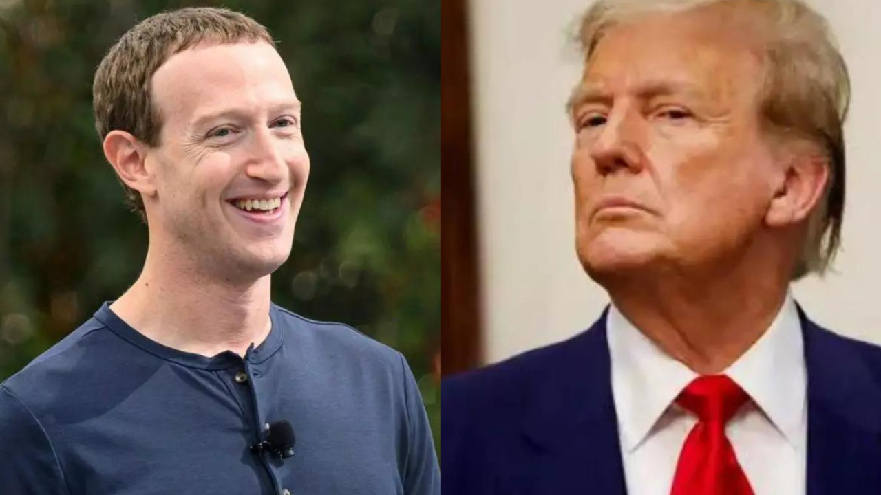 Mark Zuckerberg and Donald Trump