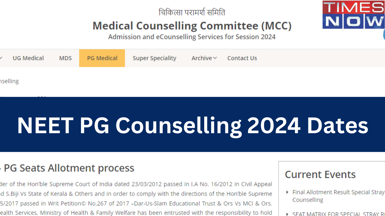 NEET PG Counselling 2024 Dates