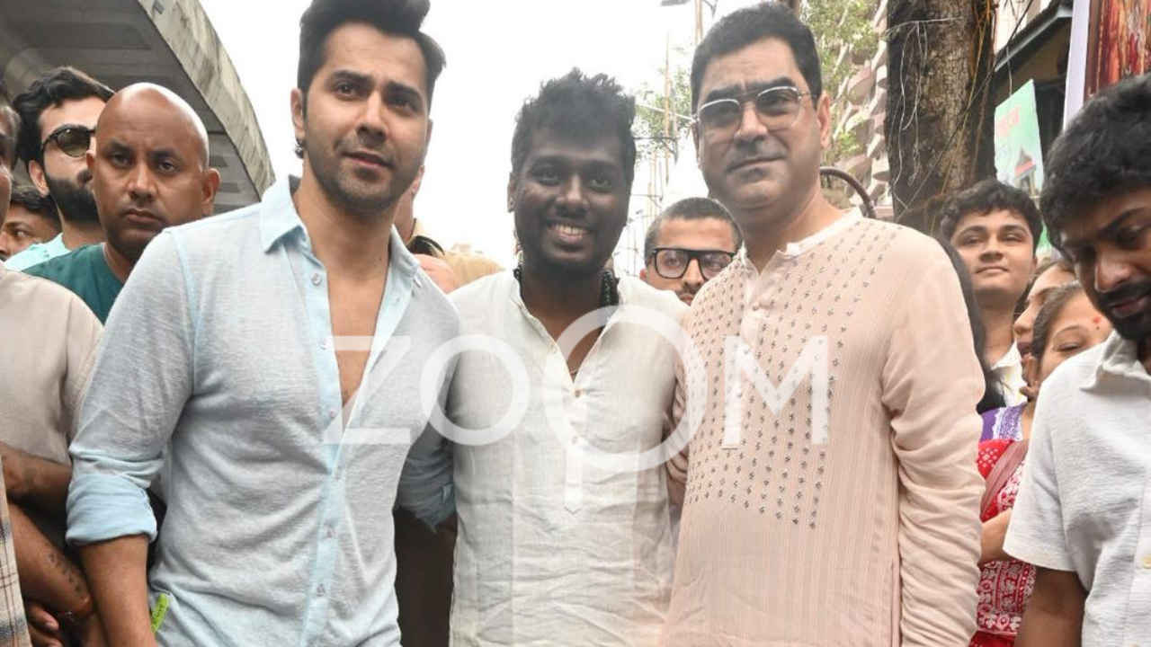 Varun Dhawan, Atlee Reach Mumbai's Iconic Lalbaughcha Raja For Darshan Amid Ganesh Festival. See Pics