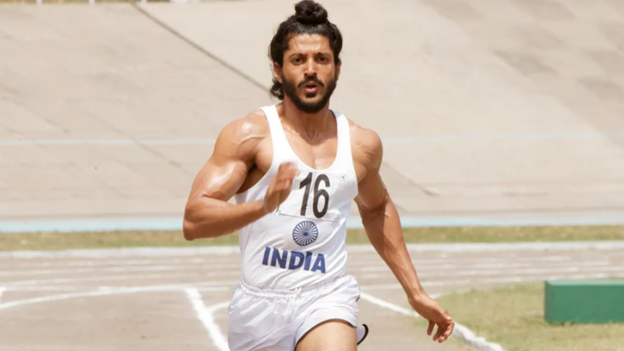 Farhan Akhtar in Bhaag Milkha Bhaag.