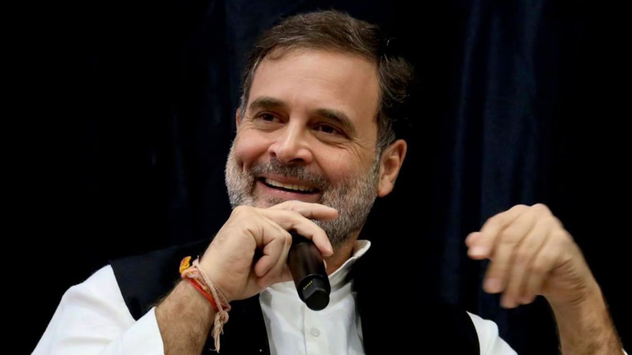 rahul gandhi criticize on bjp and rss in georgetown university usa