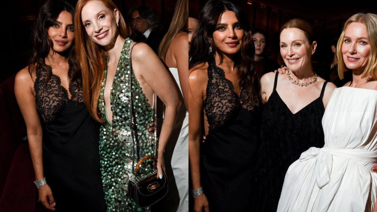 Priyanka Chopra Poses With Jessica Chastain, Julianne Moore, Naomi Watts At NYC Event. Kim Kardashian, Dakota Johnson Attend