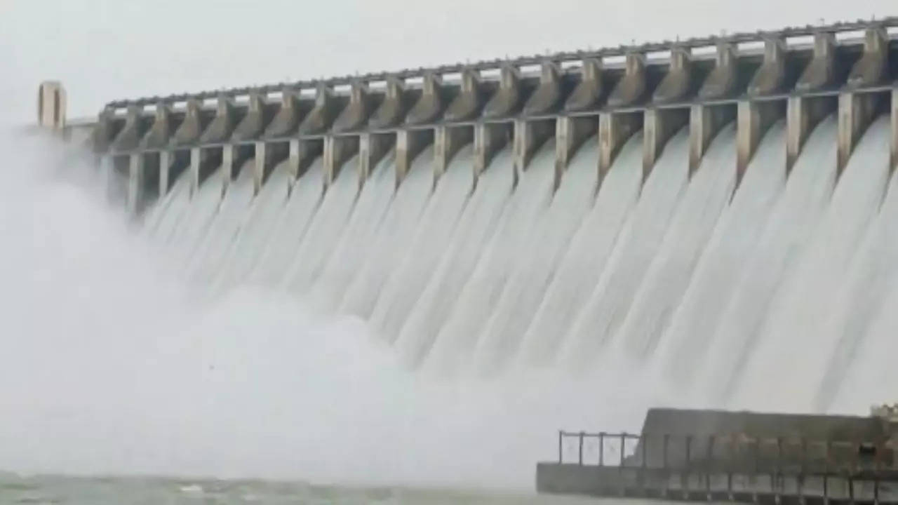 Nagarjuna Sagar Dam Gates Open