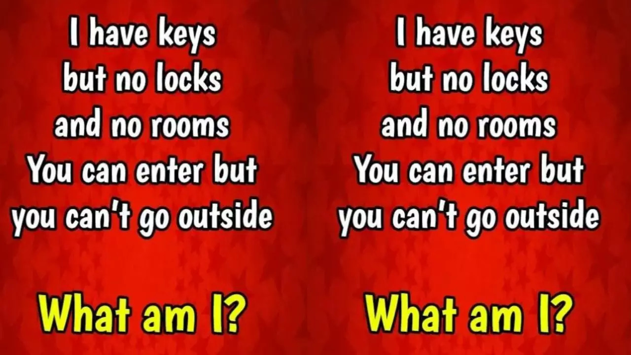 Brain Teaser Riddle Of The Day: “I Have Keys, But No Locks And No Rooms - What Am I?’