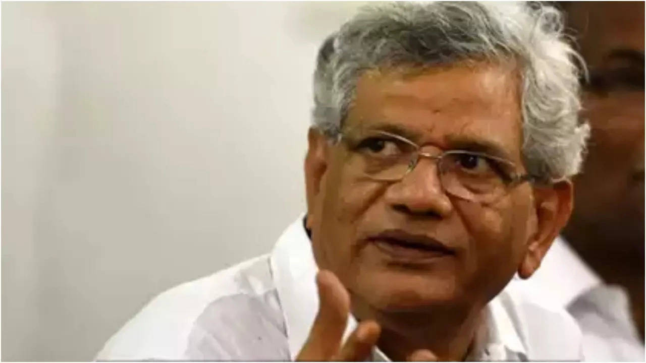 sitaram yechury cpi m leader sitaram yechury critical on respiratory support at aiims delhi