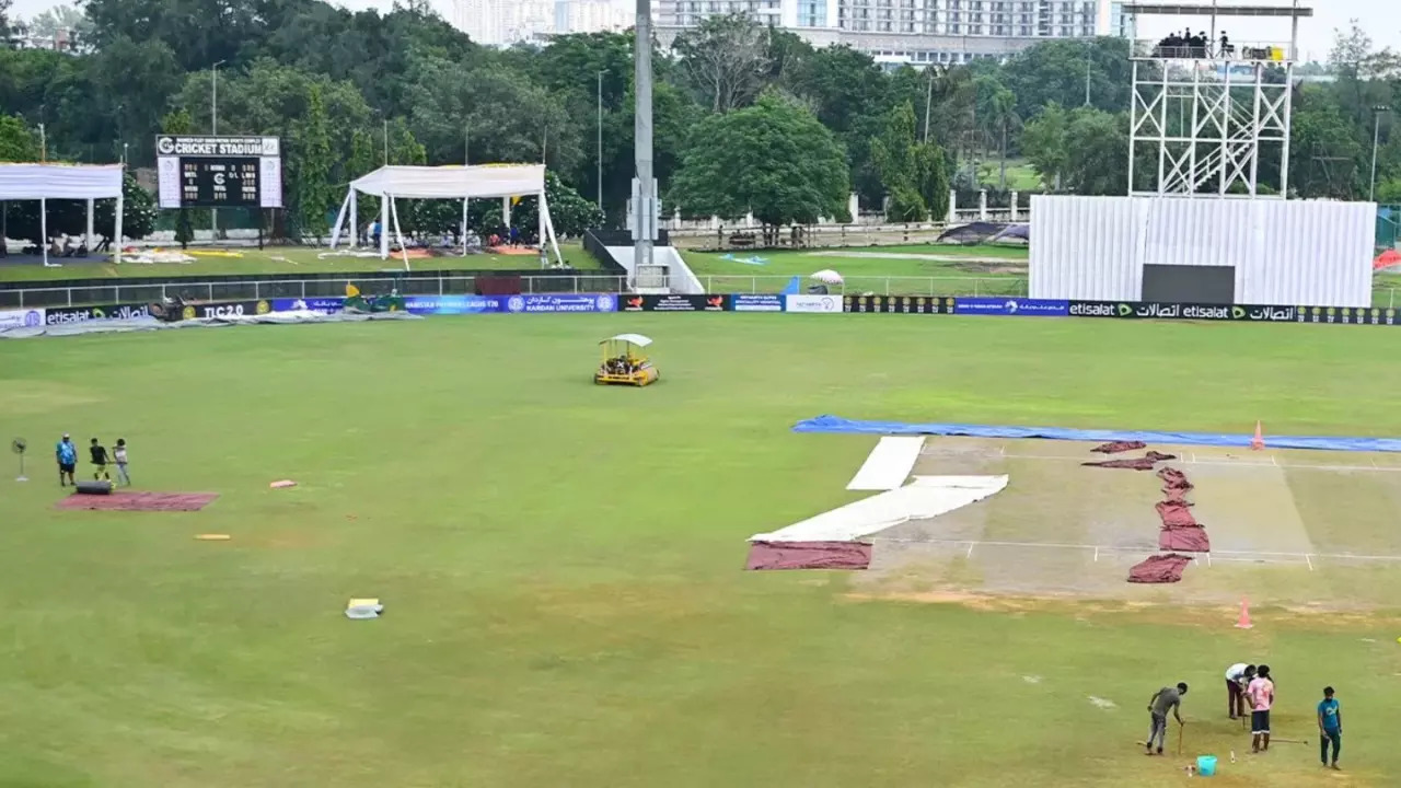 AFG Vs NZ: Wedding Tents Used To Cover Greater Noida Stadium Outfield Instead Of Covers: Report