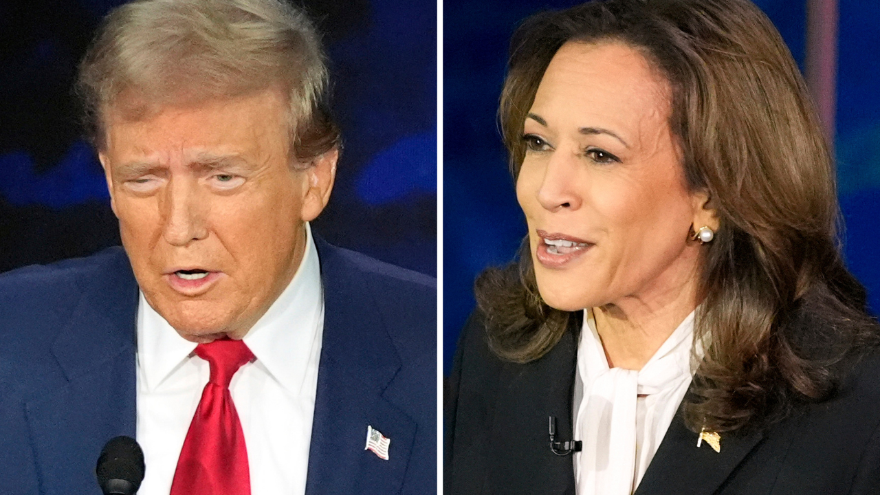 Donald Trump and Kamala Harris