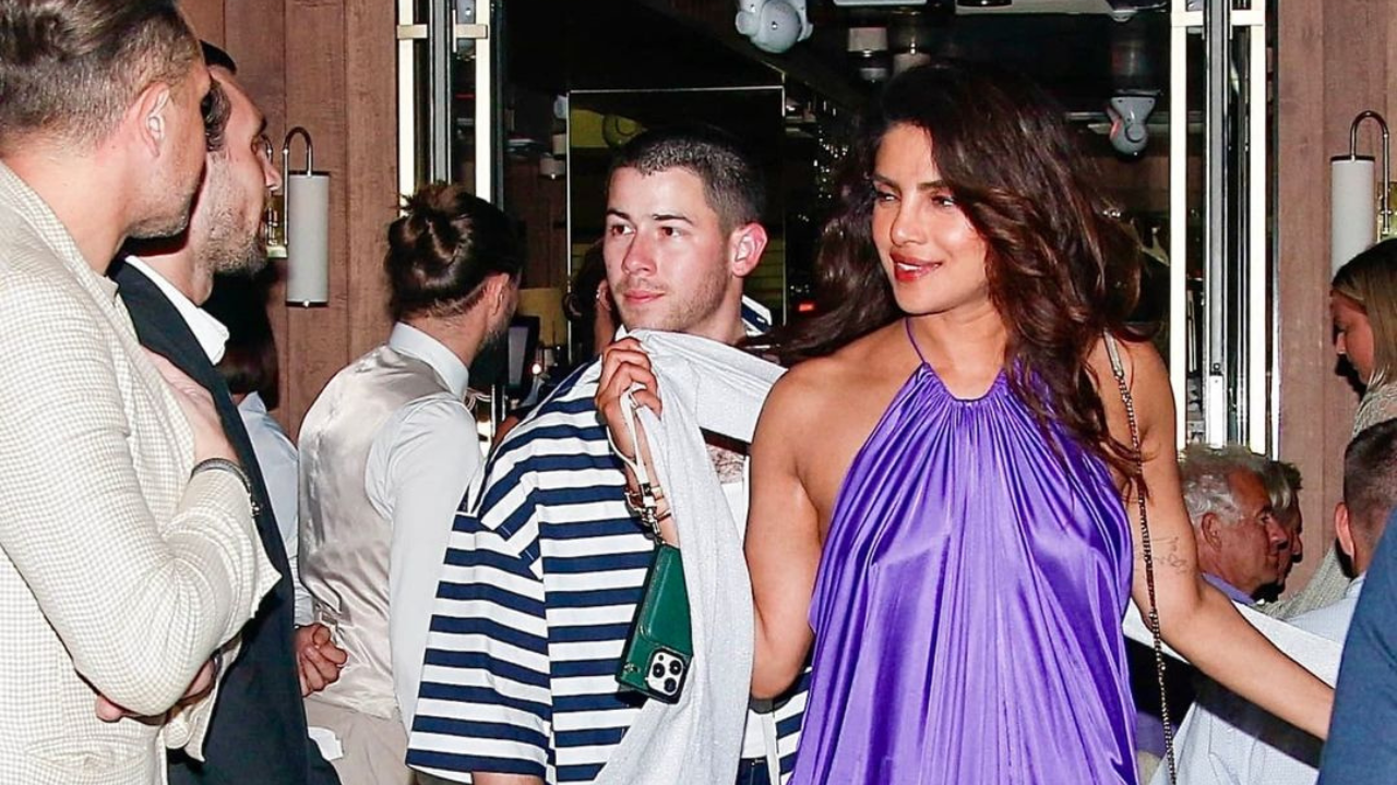 Priyanka Chopra stuns in a bright purple dress