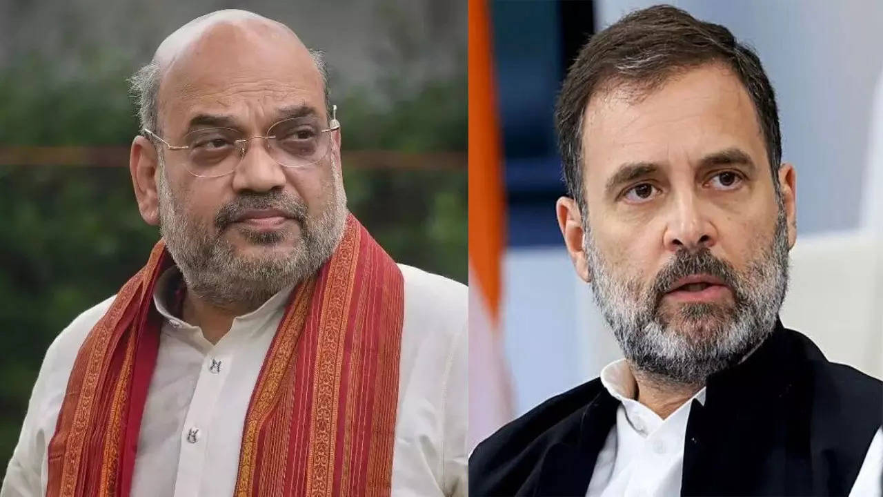 on the issue of reservation amit shah has criticised on rahul gandhi