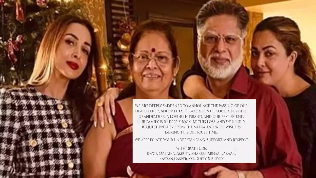 bollywood actress malaika arora shares heartfelt note for his father sudden demise