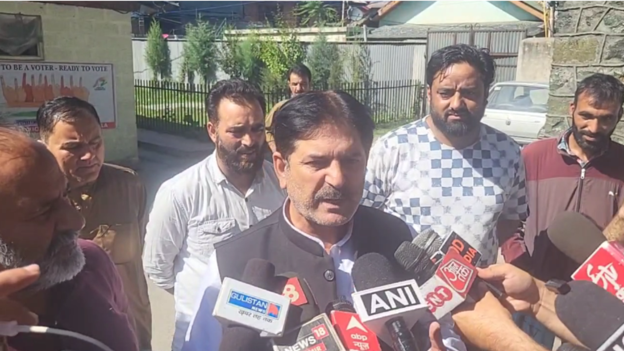 jammu and kashmir elections parliament attack convict afzal guru's brother aijaz ahmed guru files nomination as independent candidate from sopore