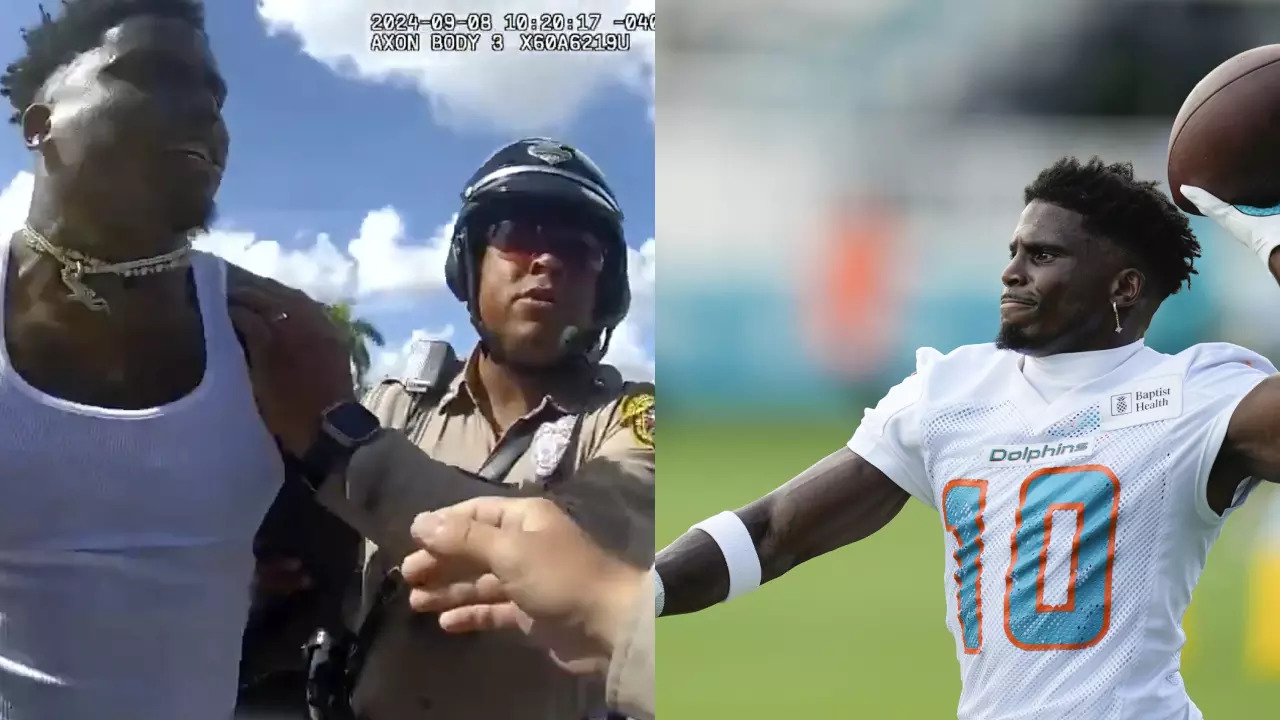 NFL Star Tyreek Hill Calls For Dismissal Of Police Officer Who Held Him On Ground