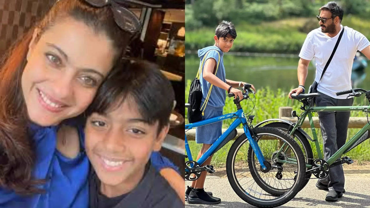 Kajol Wishes 'Little Man' Yug On 14th Birthday, Ajay Devgn Shares Adorable Pics With Son