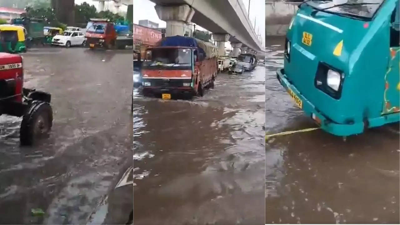 Waterlogging In Mundka And Dhaula Kuan