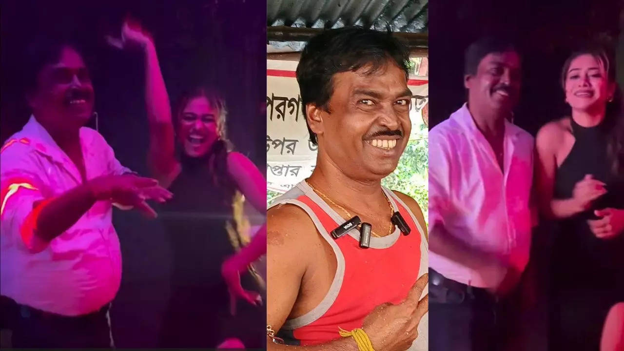 Viral Video shows baghajatin phonepe porota DJ arun dance with viral song