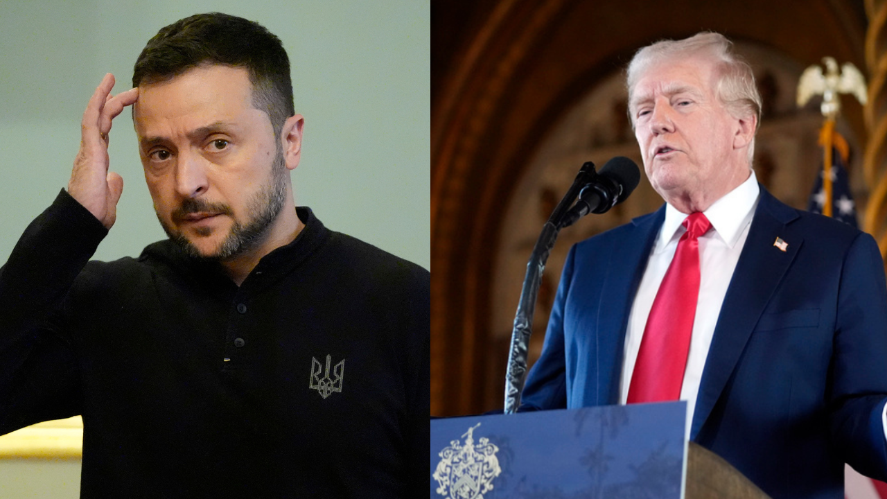 Volodymyr Zelenskyy and Donald Trump