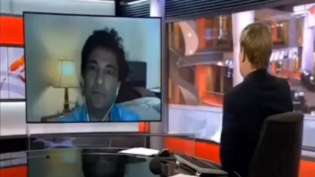 A screengrab of the 2020 BBC World News interview of Vikas Khanna. | Courtesy: BBC