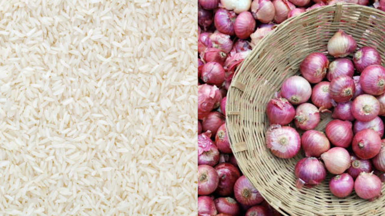 Export Duty on Onion Halved, Basmati Rice MEP Removed