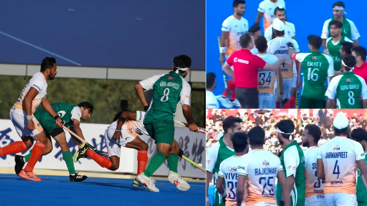 ind vs pak india beat pakistan in hockey asian champions trophy read full scorecard in marathi