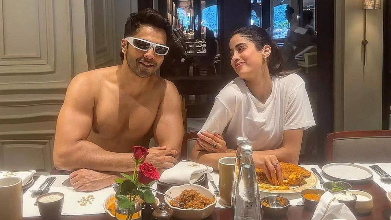 Varun Dhawan Goes Shirtless As He Joins 'Breakfast Club' On Sanskari Ki Tulsi Kumari Set, Gets Corrected By Janhvi Kapoor