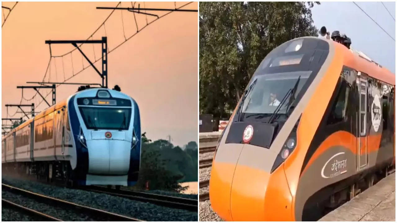 what is the difference orange and white colour vande bharat express