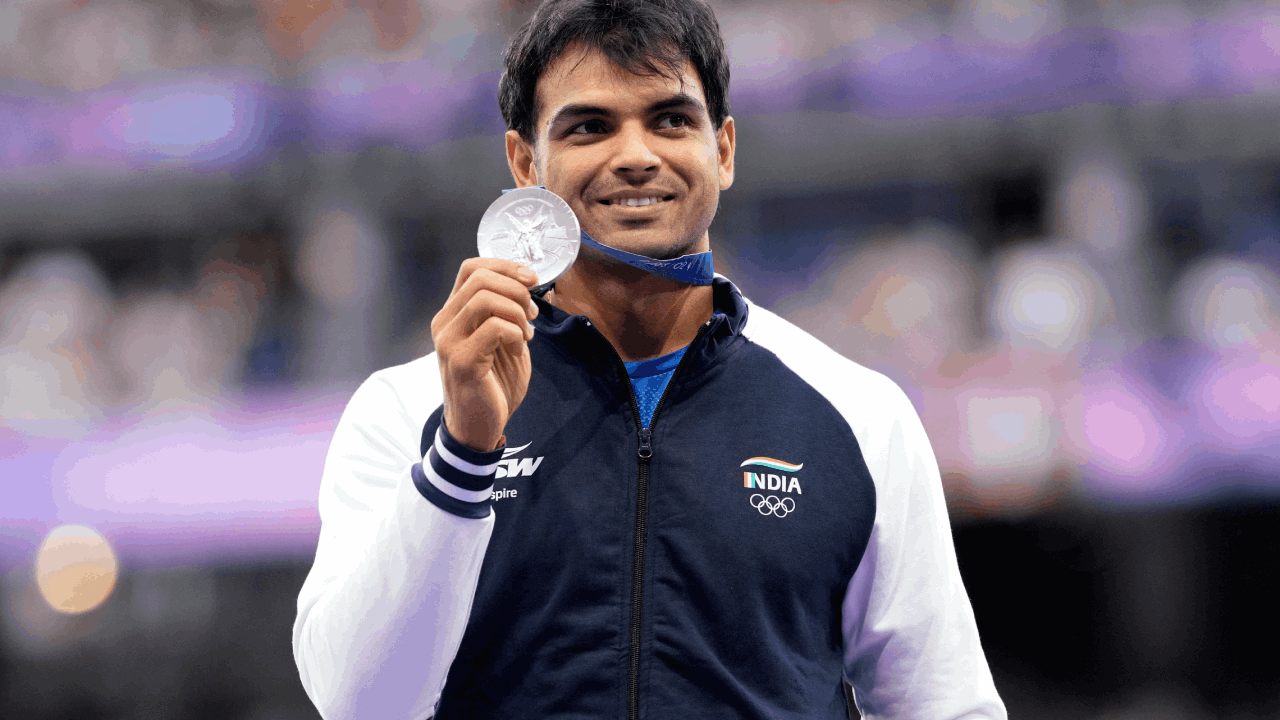 Neeraj Chopra Paris Olympics medal ap