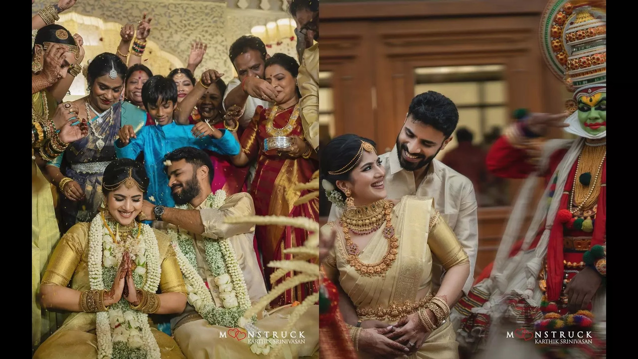 Megha Akash and Saai marriage photos