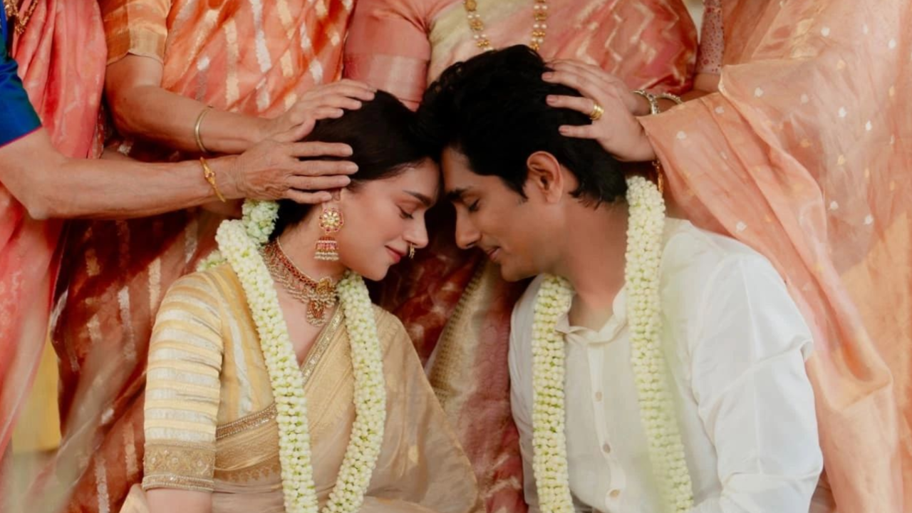 aditi rao hydari-siddharth's wedding pictures scream love