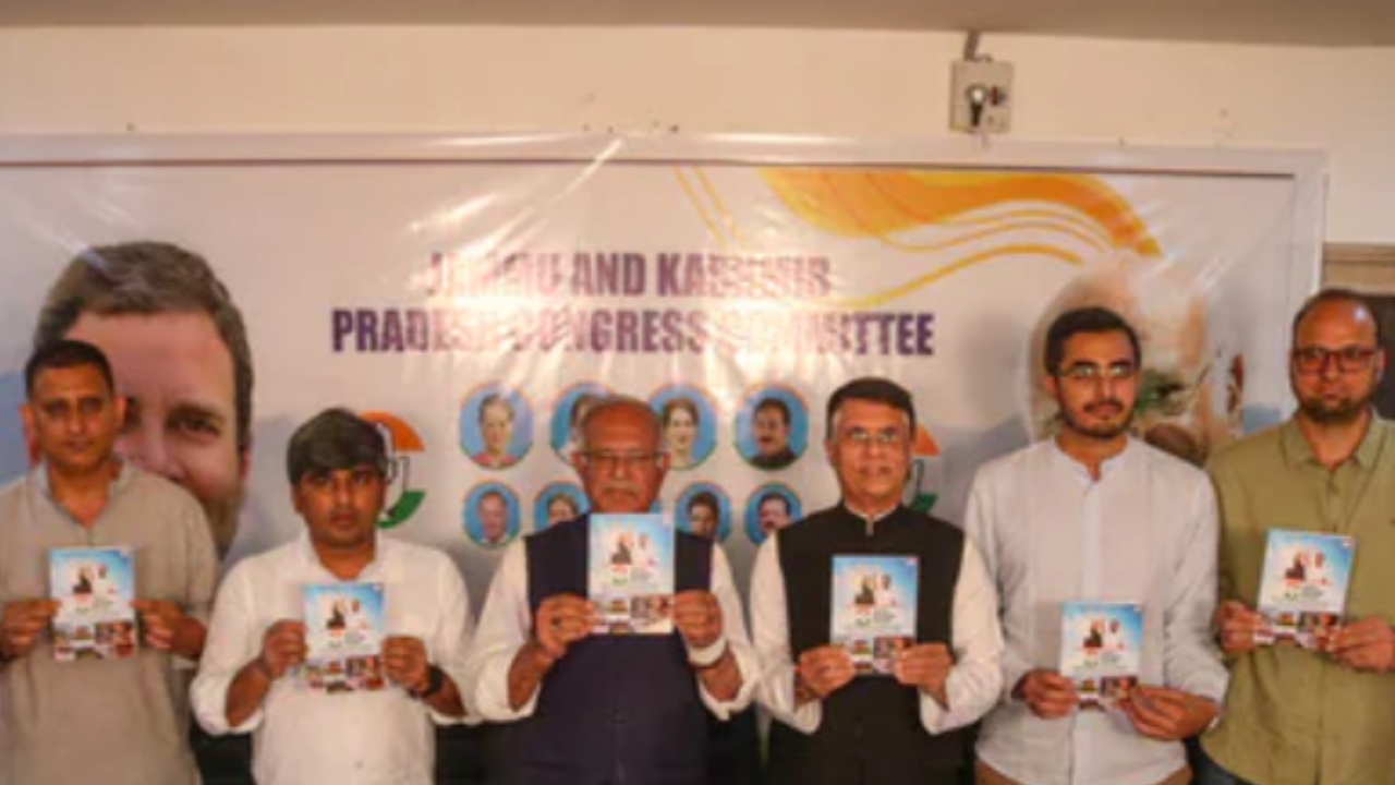 Congress releases manifesto for J&K assembly polls