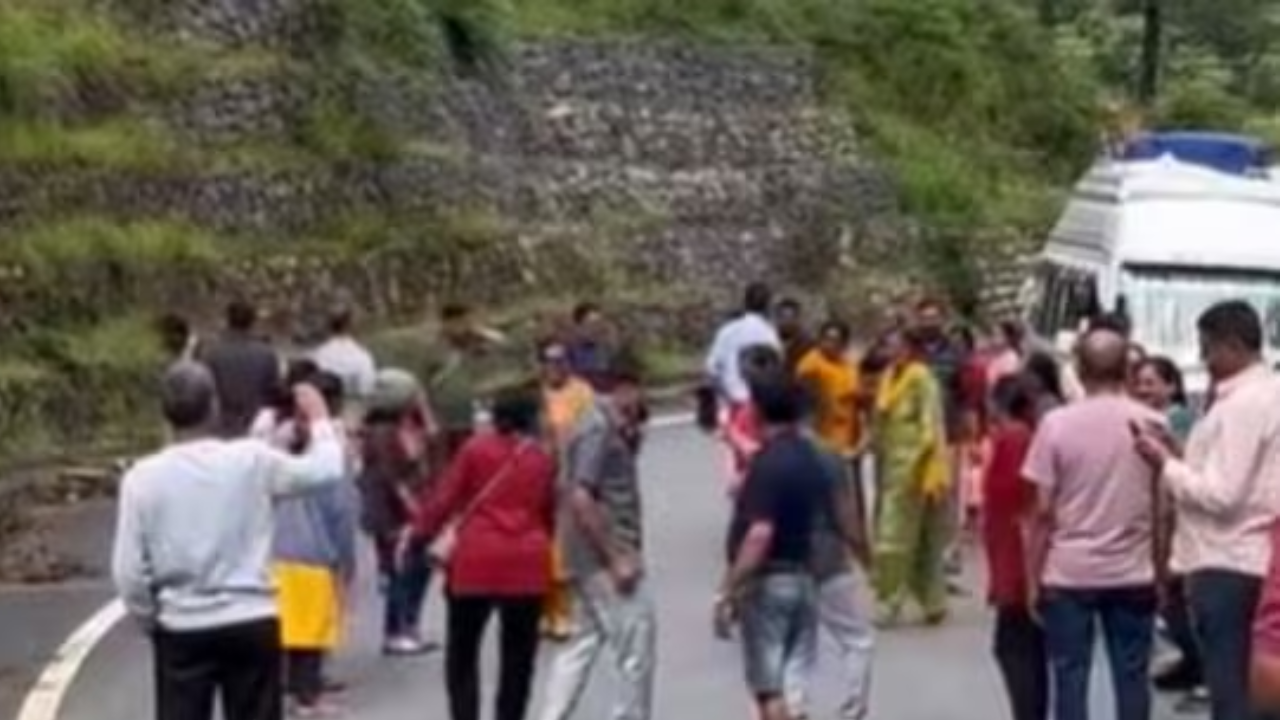 watch: stranded by landslide, gujarati tourists turn delay into garba dance party in uttarakhand