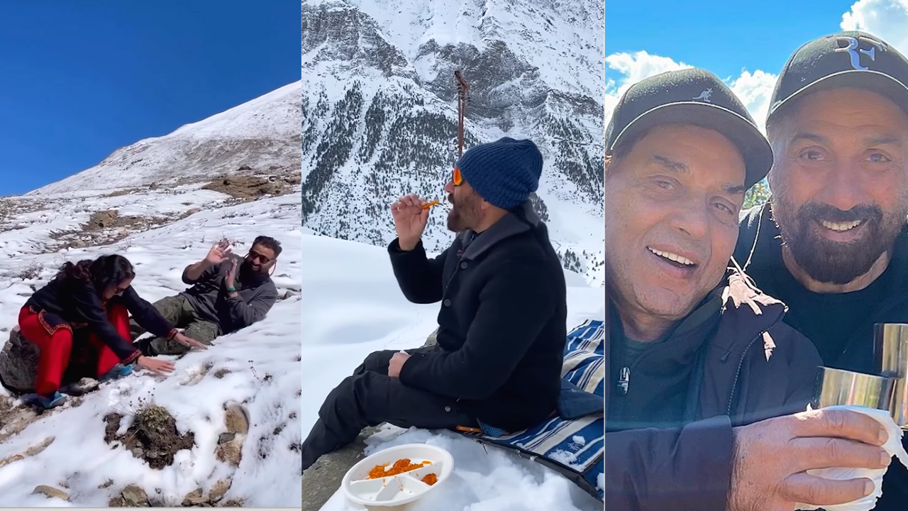 Sunny Deol Enjoys Mountain Vacay With Dad Dharmendra, Mom Prakash Kaur. Reveals THIS Is His Current Motivation