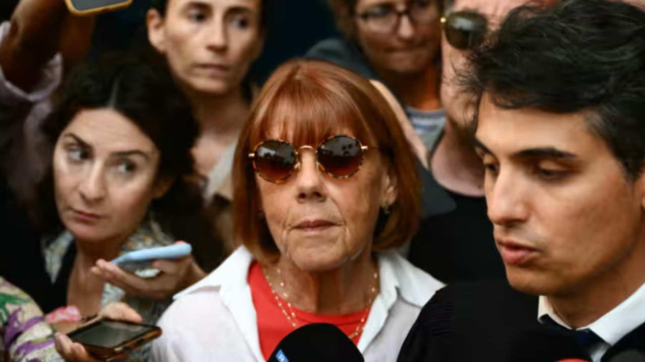 Gisèle Pélicot, with her lawyer Stéphane Babonneau in Avignon