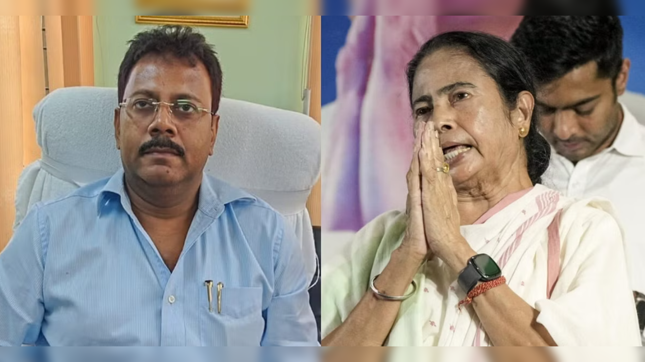 Former RG Kar Medical College and Hospital Principal Sandip Ghost and Mamata Banerjee