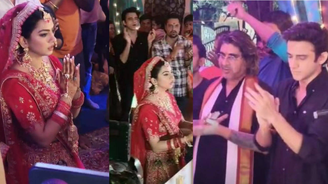 Ganpati Visarjan: Garvita Sadhwnai, Rajan Shahi And YRKKH Team Bid Adieu To Bappa - Watch