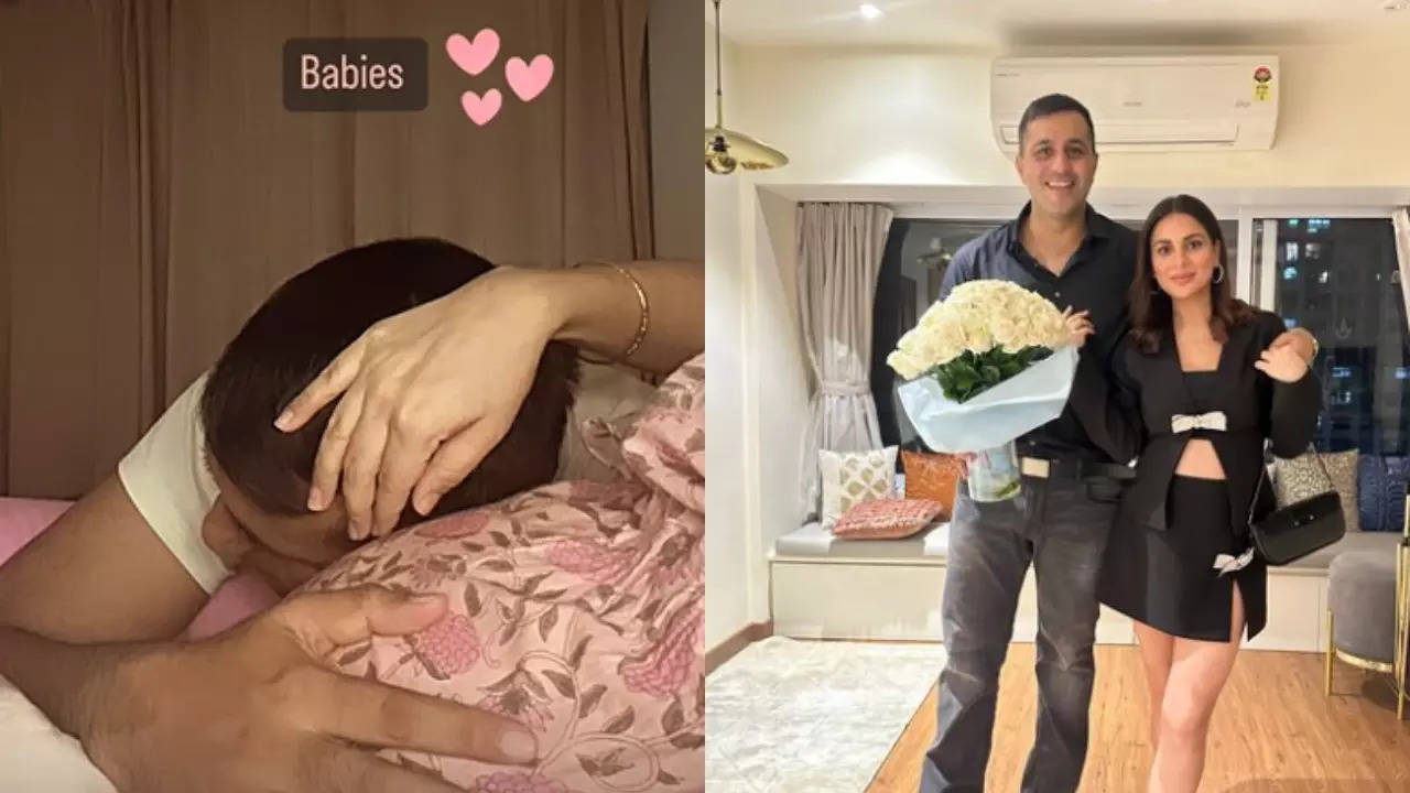 shraddha arya's husband rahul nagpal cradles her baby bump in cute pic - see here