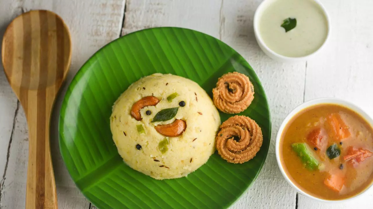 Pongal With Sambar For Dinner