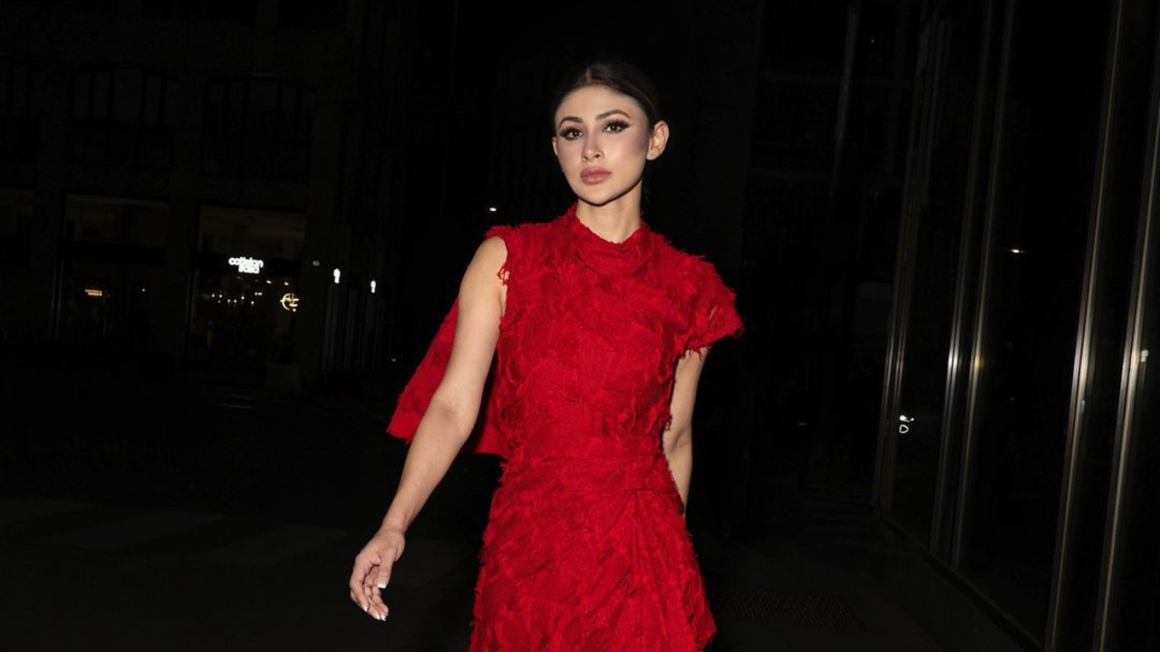 Mouni Roy paints the town red