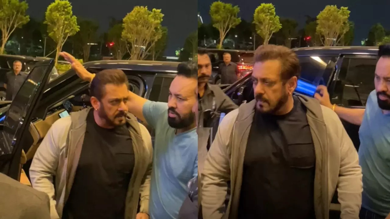 Salman Khan SPOTTED At Airport With Heavy Security As He Jets Off From Mumbai. Watch