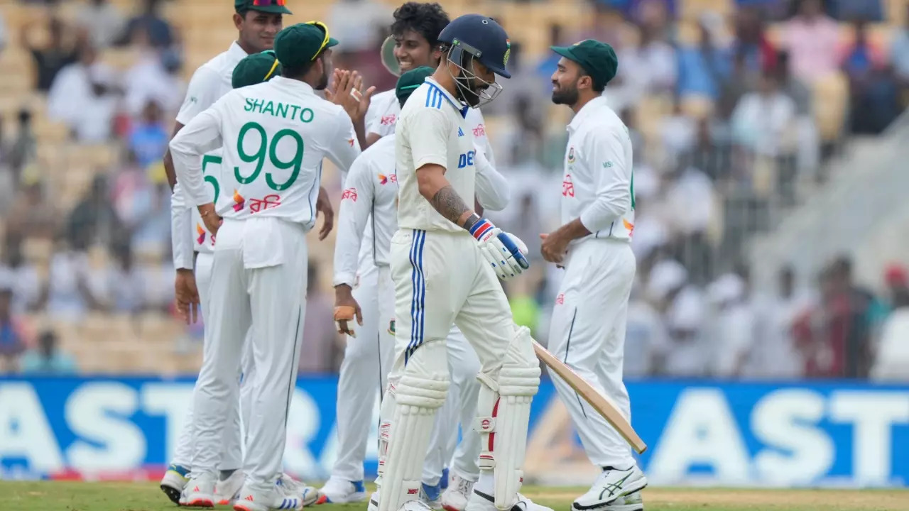 FACT CHECK: Did Chepauk Crowd Erupt In Cheers After Virat Kohli Got Out During 1st Test Vs Bangladesh?