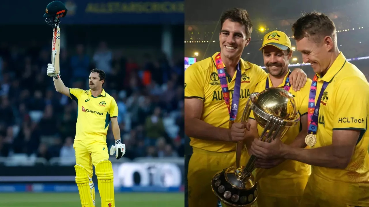 ​Travis Head and Marnus Labuschagne scored a century and a half-century respectively, both in the 2023 World Cup final and their first ODI vs England on Thursday. | Courtesy: AP​