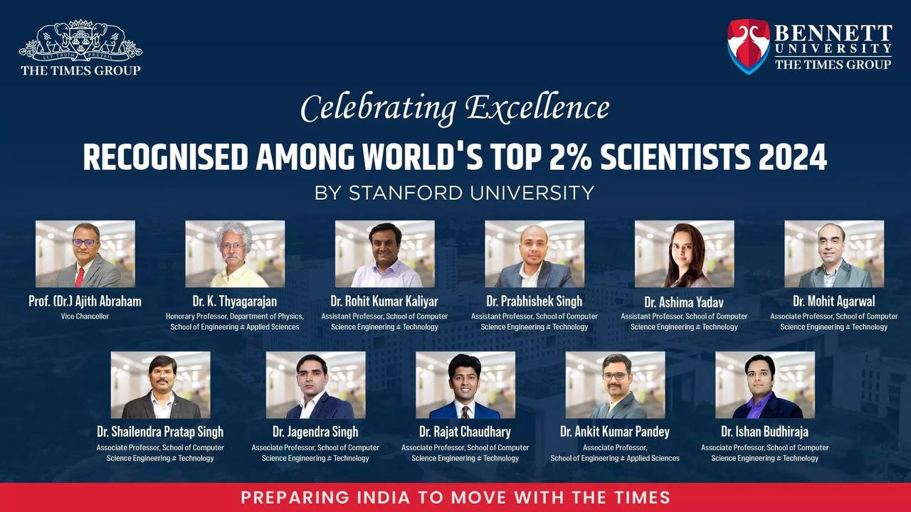 11 Bennett University Faculty Ranked Among Top 2% Scientists