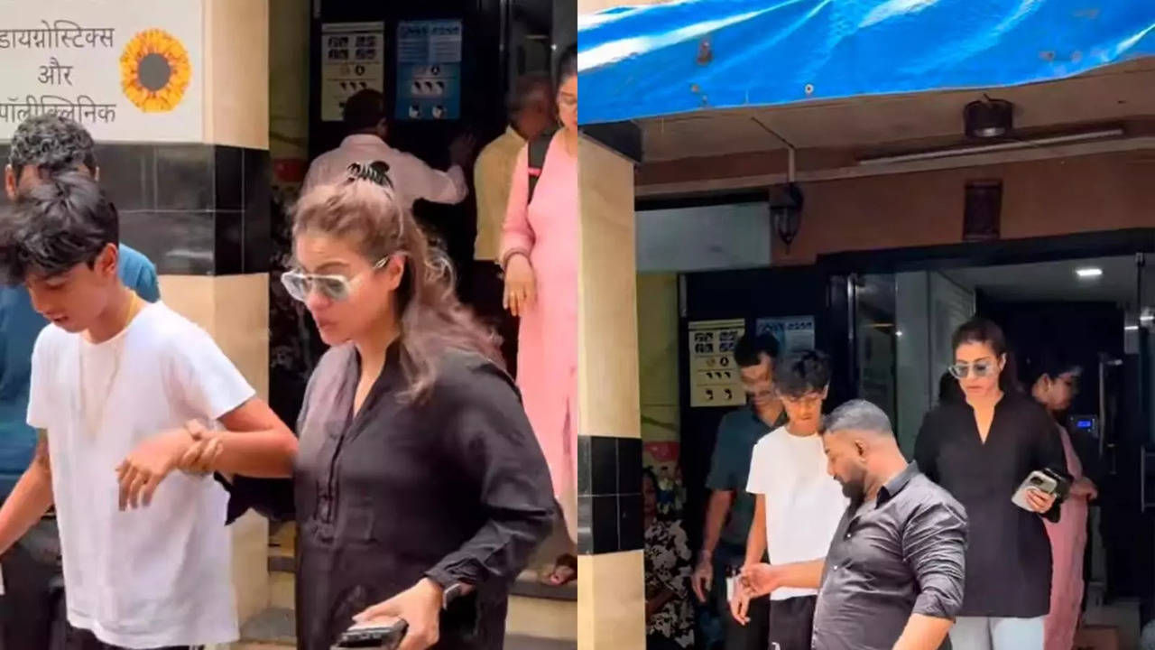 Ajay Devgn, Kajol's Son Yug Suffers Injury, DDLJ Actress Spotted At Clinic With Him. WATCH