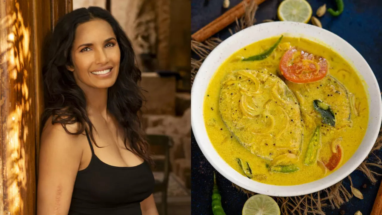 Padma Lakshmi Cooks Meen Moilee