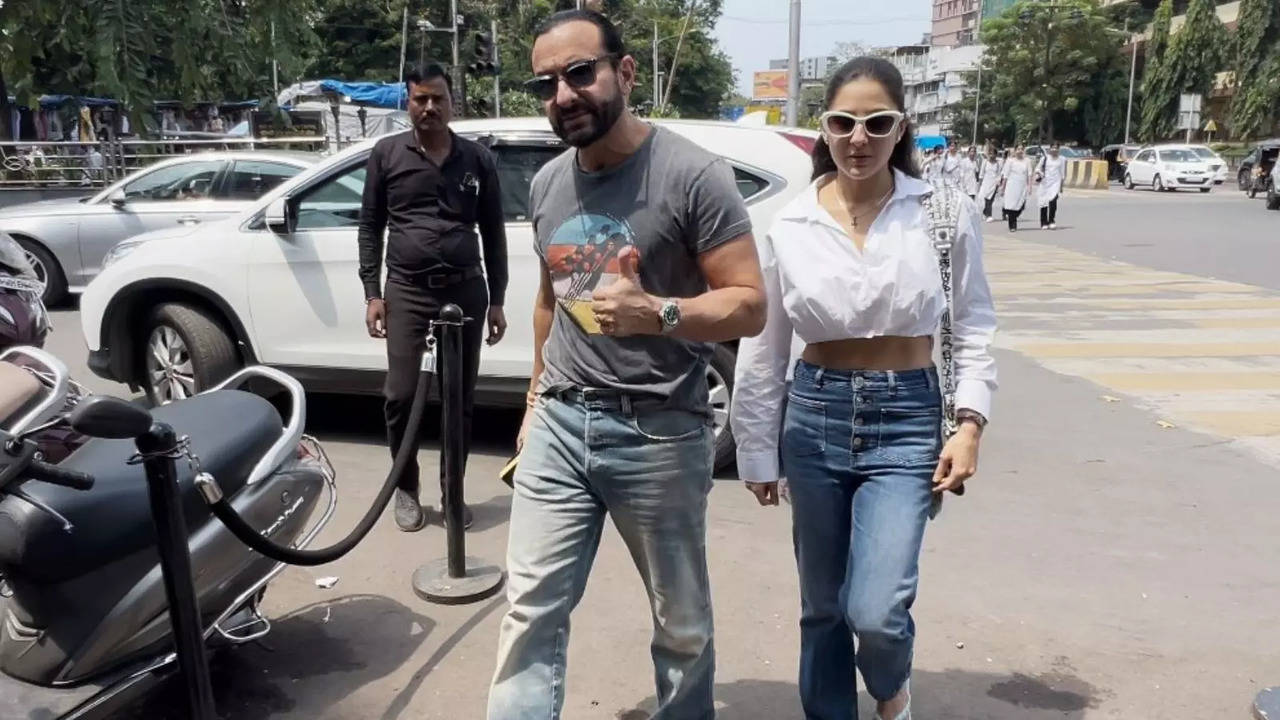 Saif Ali Khan Enjoys Lunch Date With Daughter Sara, Father-Daughter Duo Oozes Cool Vibes In Shades. WATCH