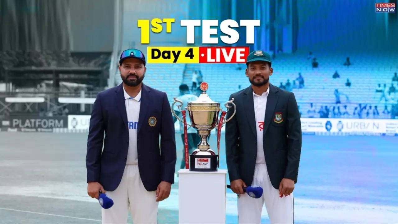 India vs Bangladesh 1st Test Day 4 Highlights IND Crush BAN By 280 Runs Go 1-0 Up In Two-Match Test Series